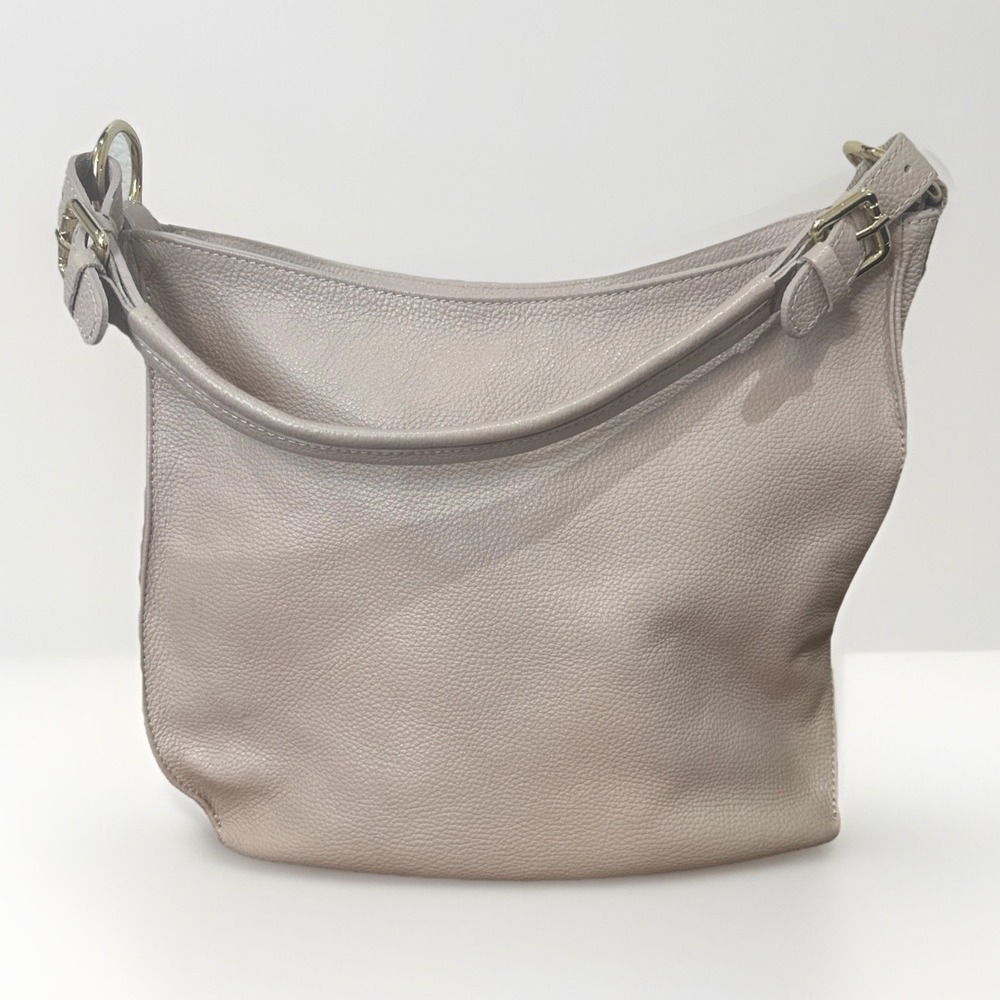 Borse In Pelle Genuine Leather‎ Pale Pink Shoulder Bag Pebbled Italy Slouchy